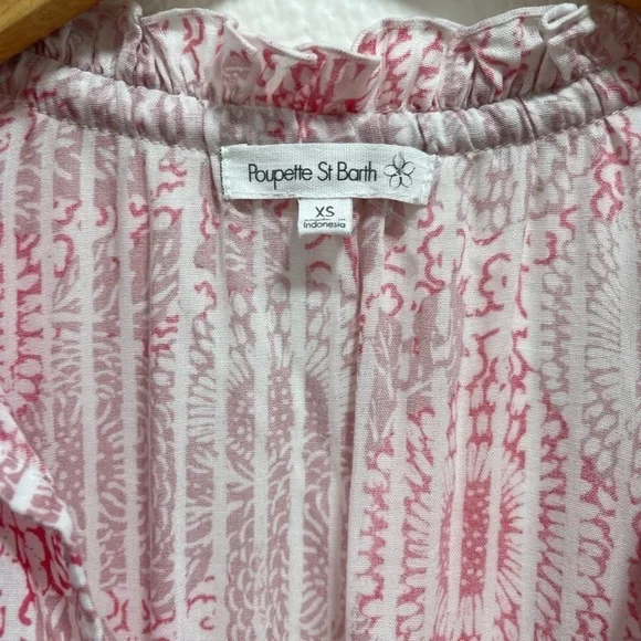 Poupette St Barth Clara Smocked Floral Mini Dress